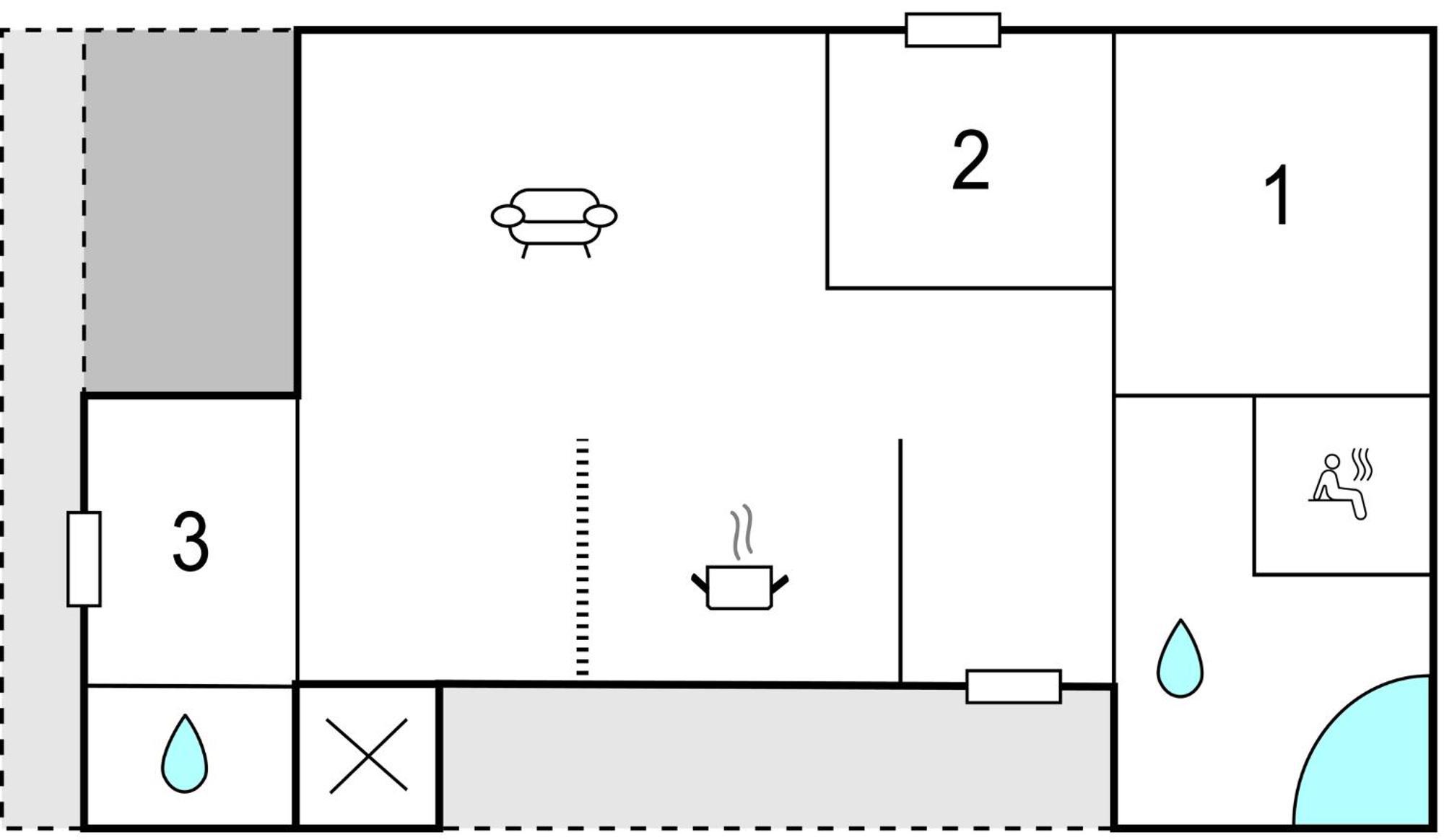 3 Bedroom Cozy Home In Хеммет Экстерьер фото